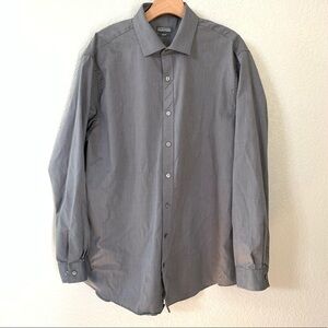 Kenneth Cole Slim Fit Button Up Shirt Size 17